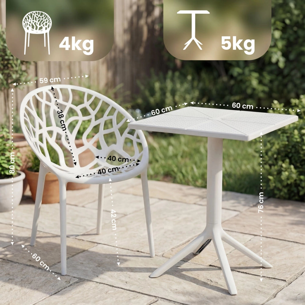 Set mobili da giardino Neriva con 2 sedie 1