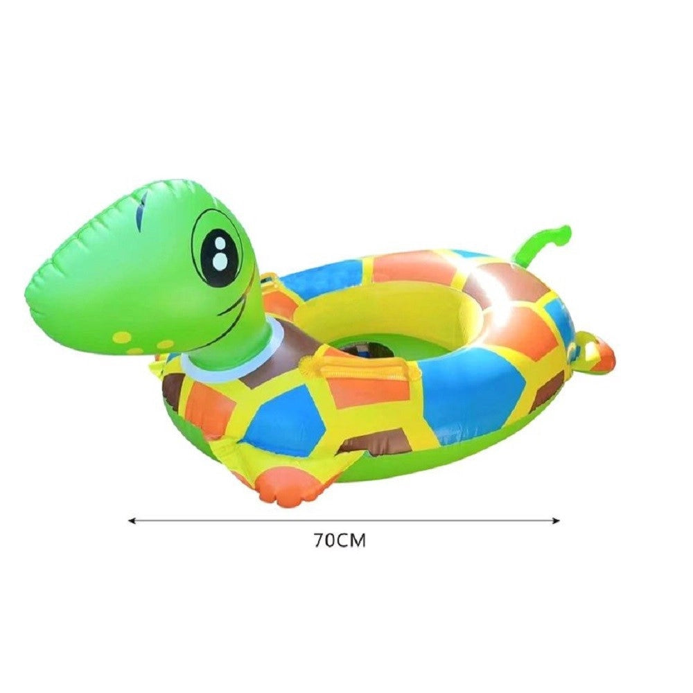 Trade Shop - Salvagente Mutandina Tartaruga Baby Bambino Gonfiabile Piscina Nuoto 70cm 15576 -