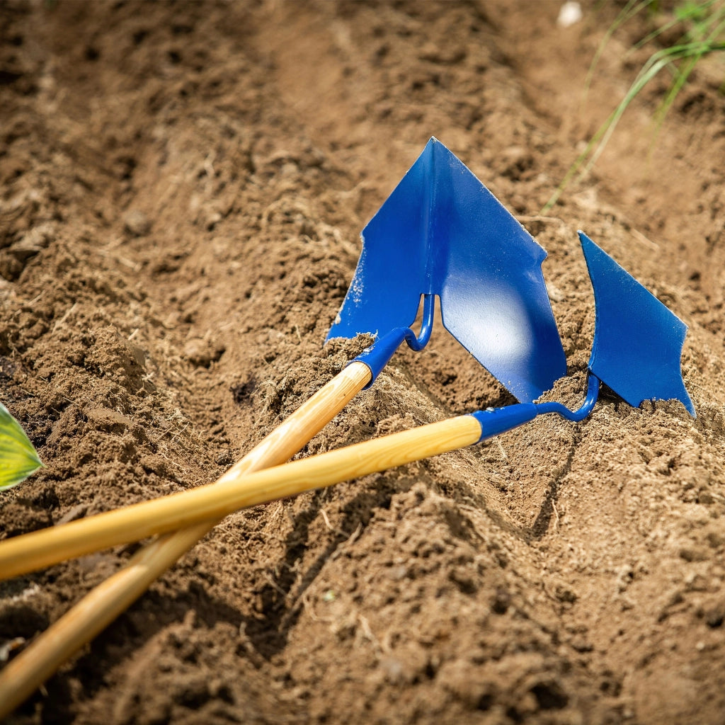 KADAX Ripper per patate manuale, piccolo aratro da giardino con vomere zigrinato da 170 cm