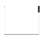 DAISHO Sospensione Orizzontale LED 18W 3000K CRI90 IP20 in Alluminio Titanio - Lampada a Sospensione Dimmerabile Taglio di Fase - Rossini Group