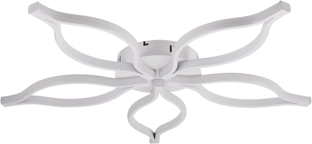 ZMH Plafoniera LED Bianca 80 cm 75W Moderna per Soggiorno con Telecomando e Regolazione Luminosità per Camera da Letto
