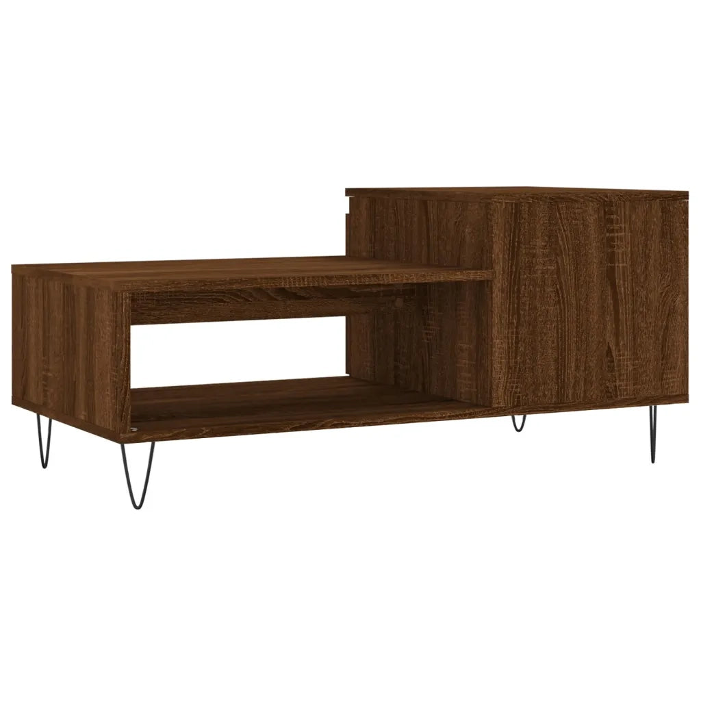 Tavolino da salotto | Tavolino da caff¨¨ | Tavolino da Soggiorno Rovere Marrone100x50x45cm Legno Multistrato