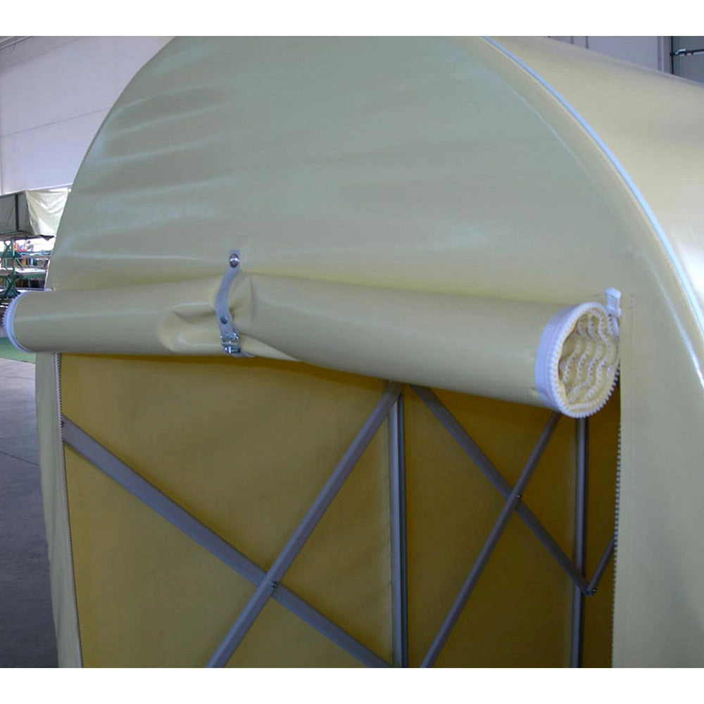 Motobox a Tunnel Copertura Box in PVC 360x120xh155 cm per Moto Scooter Grigio