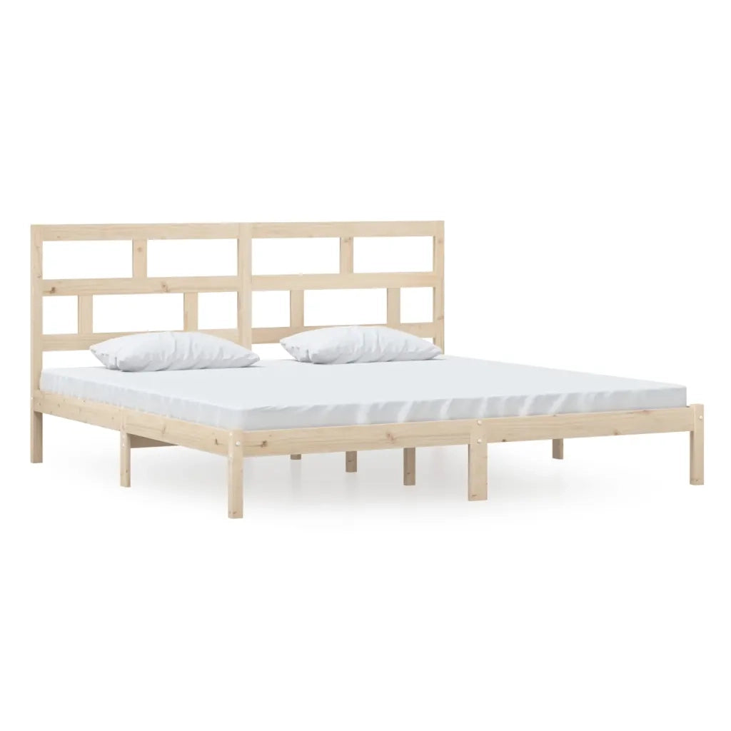 Giroletto-Struttura Letto in Legno Massello di Pino 200x200 cm 568951