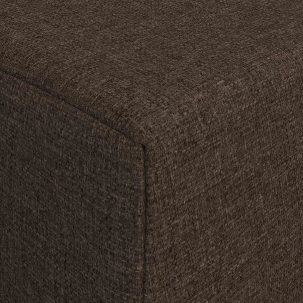 Divano Letto Pieghevole Tortora 200 x 70 x 15 cm Tessuto