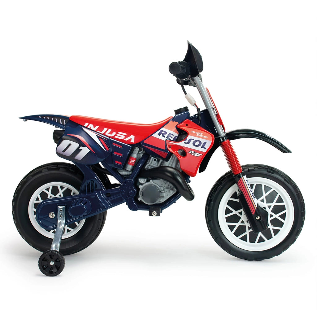 Moto Elettrica per Bambini 6V Cross Repsol Design Sportivo Fino a 6 km/h Blu