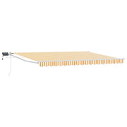 Tenda da Sole | Tenda retrattile manuale con LED Giallo e Bianco 4 ¡Á 3 m