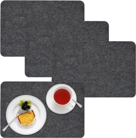 Set di piatti da tavola - Accessori da sala da pranzo - Piatti da tavola lussuosi - Tavoli - Resistente al calore - Anti-slip - Sottopiatto - Rimovibile