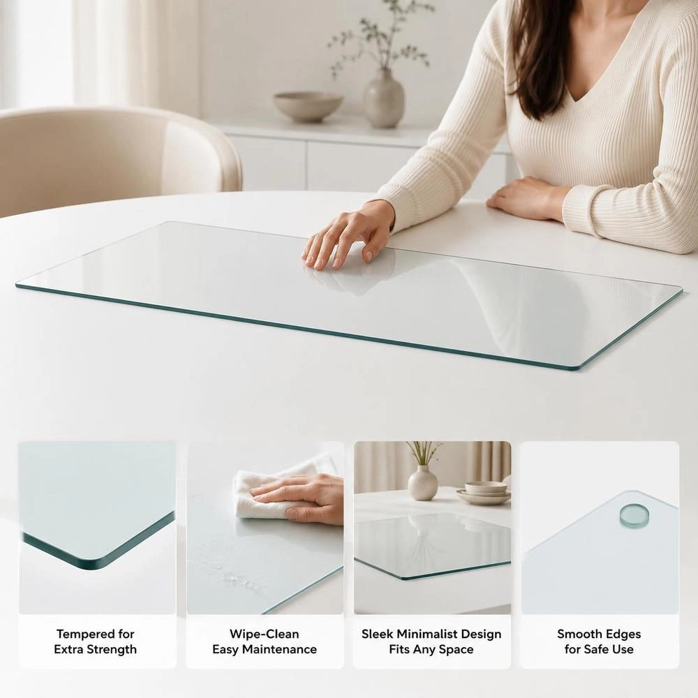 Shelf Glass Transparent 70x30 Cm