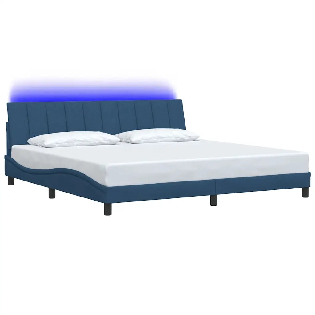 Giroletto senza Materasso Hanko Blu 200x200 cm in Tessuto 3310488