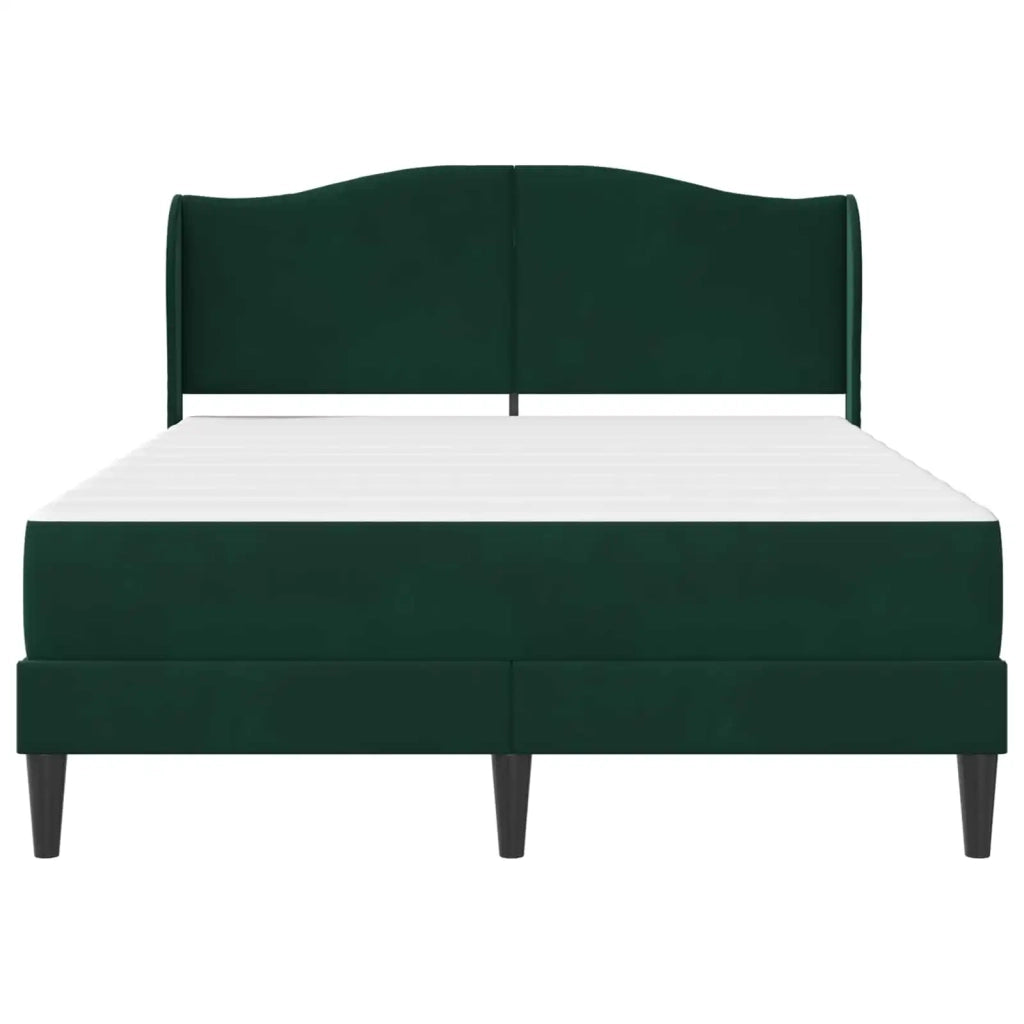 Struttura del letto 2 pcs Verde Scuro 120 x 190 cm Velluto