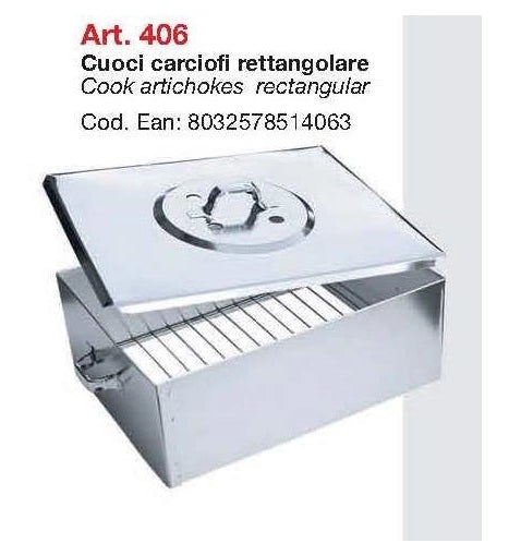 Arrosticarciofi rettangolare in metallo 33 x 25 cm filcasalinghi