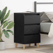 Armadio da Notte Rovere Nero 40 x 35 x 69 cm Legno multistrato 862578