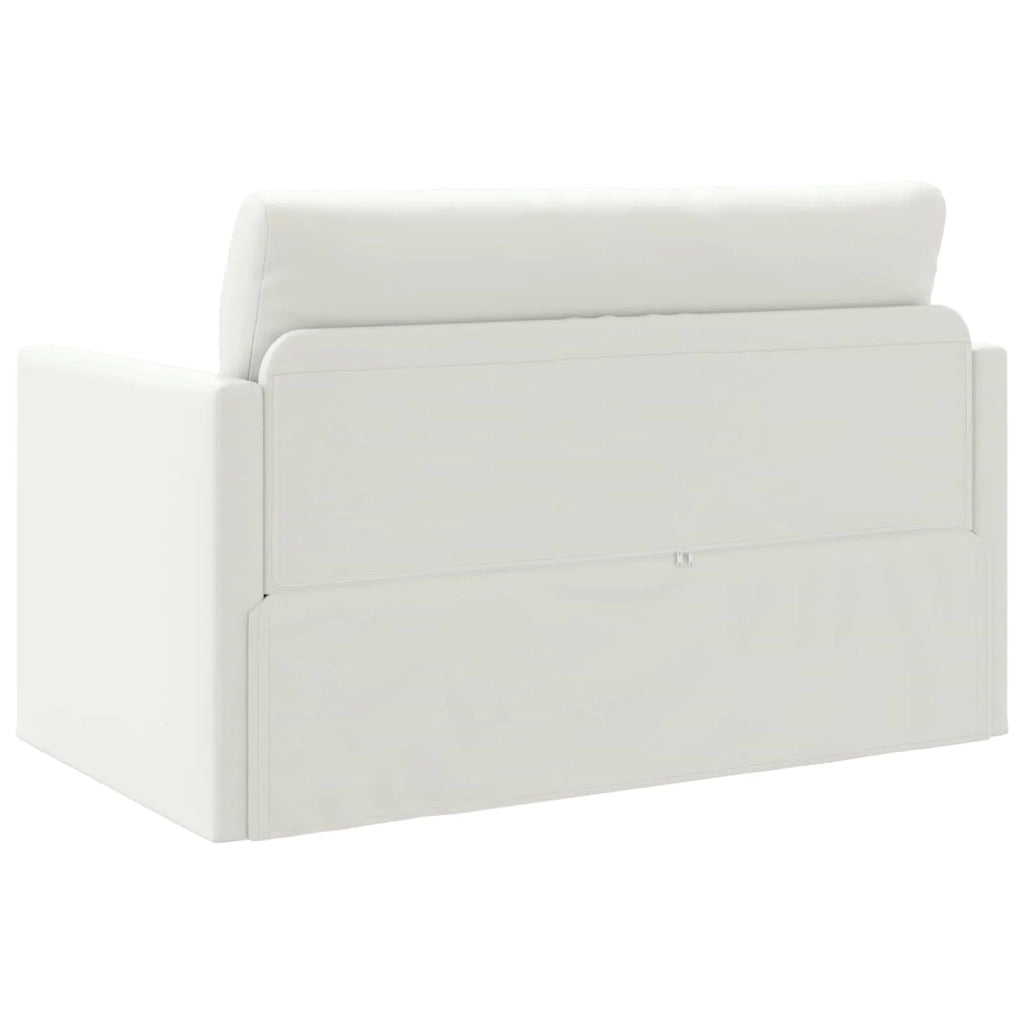 Divano letto Bianco 124 x 71 x 78 cm Pelle Artificiale 4106714