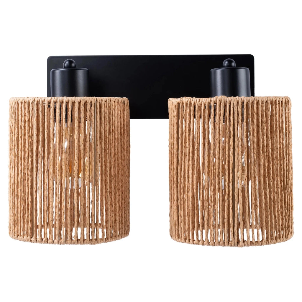 Lampada Da Parete APP1824-2W Nature Black