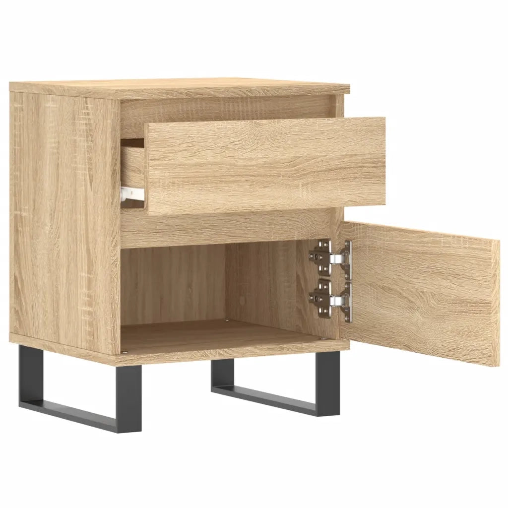 Comodino | Armadio da Notte | Mobiletto da notte Rovere Sonoma 40x35x50 cm in Legno Multistrato