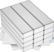 12 pezzi di magneti neodymium extra forti, 40 x 10 x 5 mm magneti autoadesivi forti grandi magneti adesivi per lavagne magnetiche, armadi cucina, magneti rettangolari da applicare
