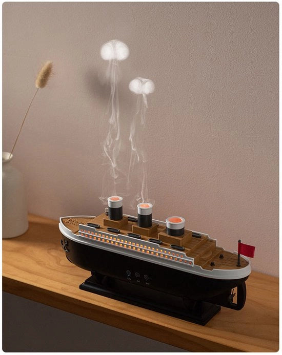 Diffusore di aromaterapia con telecomando, illuminazione LED a 7 colori, 2 impostazioni di nebbia, timer e spegnimento automatico per casa, camera da letto e ufficio