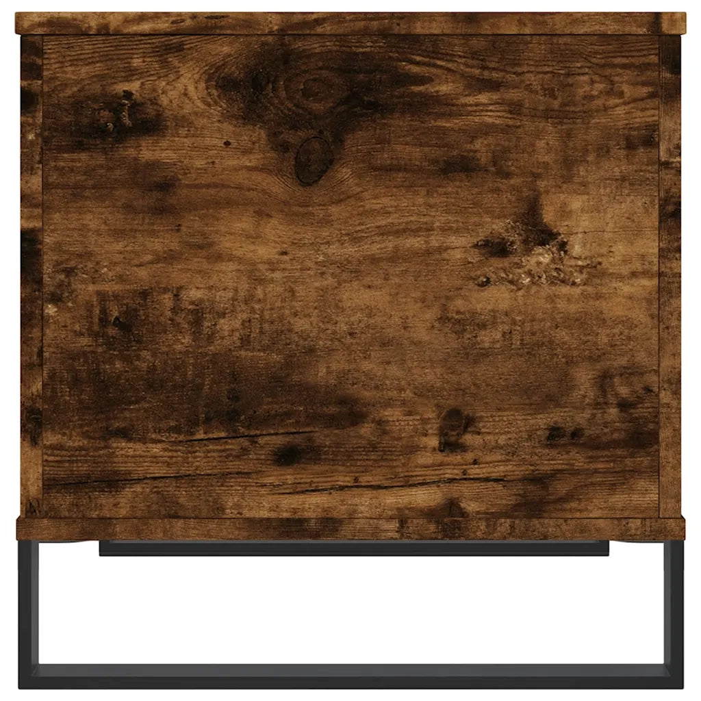 Tavolino da Salotto Rovere Fumo 60x44,5x45 cm Legno Multistrato 830961