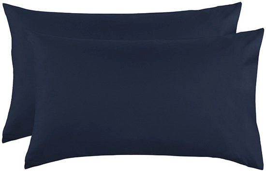2 pacchi di cuscini copritela - Dimensioni 51*76cm - Copritela di cuscino in 100% poliestere con chiusura a sacco - Resistente alle pieghe, colore stabile, resistente ai graffi copritela di cuscino - Blu scuro - 20*30in(51*76cm)