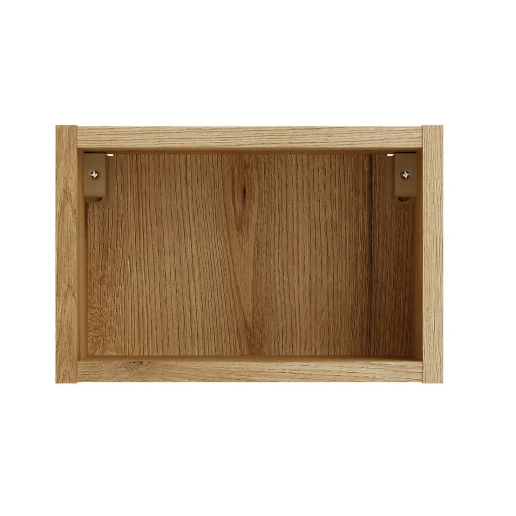 Cubo di arredamento per bagno VANO 30 cm in quercia sospeso con nicchia