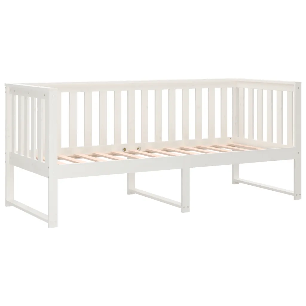 Dormeuse Bianca 75x190 cm in Legno Massello di Pino cod mxl 59533