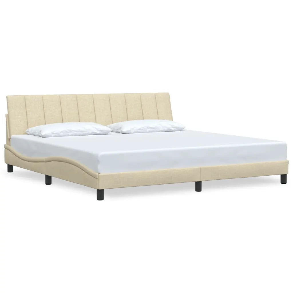 Giroletto senza Materasso Hanko Crema 200x200 cm in Tessuto 3310417