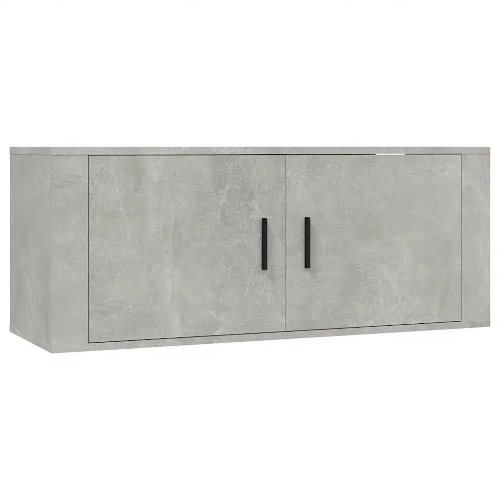Set di Mobili Porta TV 4 pz Grigio Cemento in Legno Multistrato 3188602