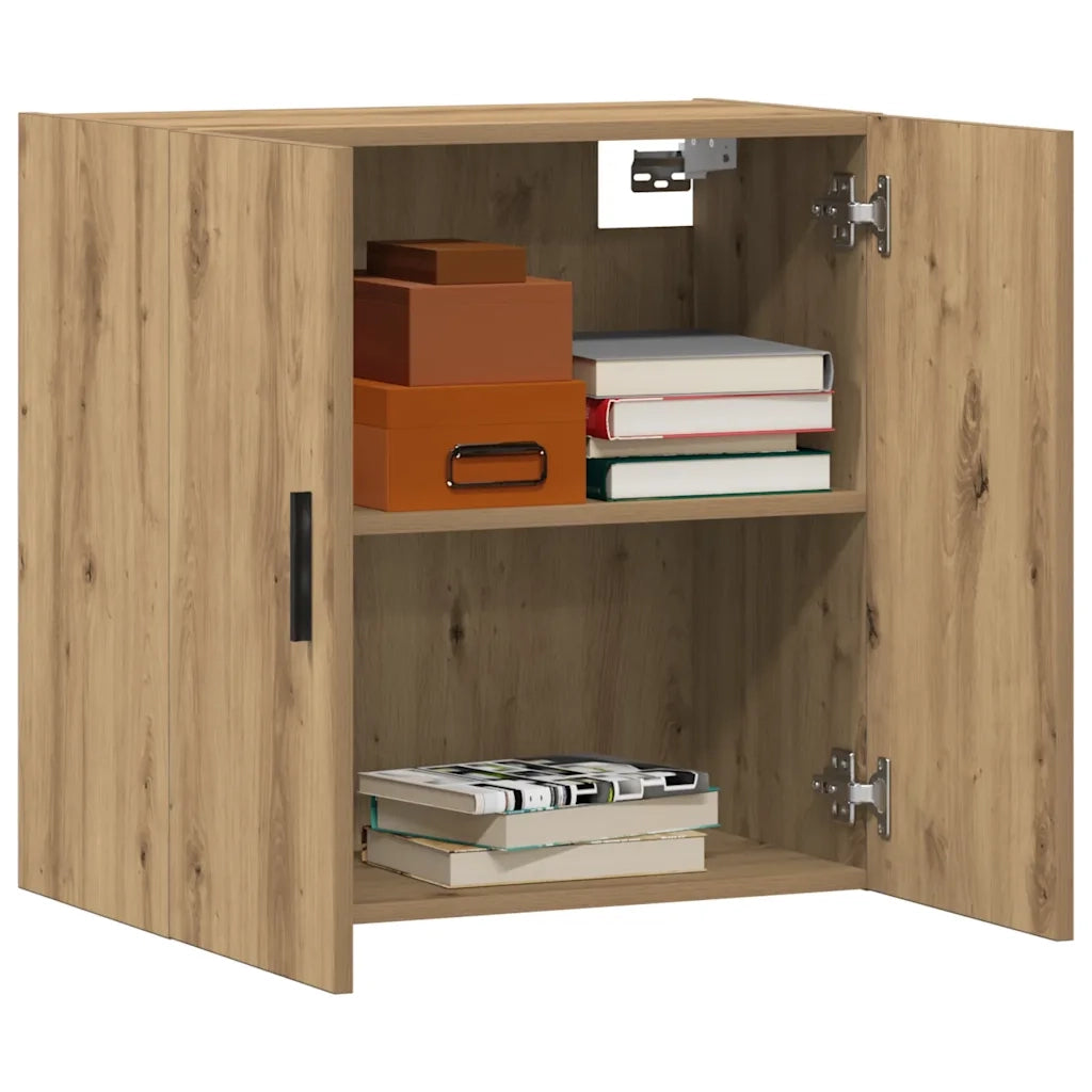Armadietto a Muro Rovere Artigianale 60x31x60 cm in Truciolato 857307