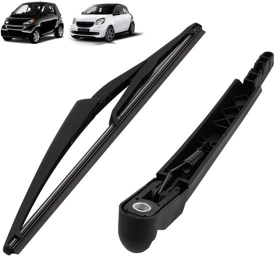 Set di Spazzole per Parabrezza Precise - Forma a Passo - Spazzola per Parabrezza Posteriore - Lame in Gomma - Materiale di Alta Qualità - Duraturo - Per Smart Fortwo/Forfour 451 2006-2014 - Spazzola per Parabrezza