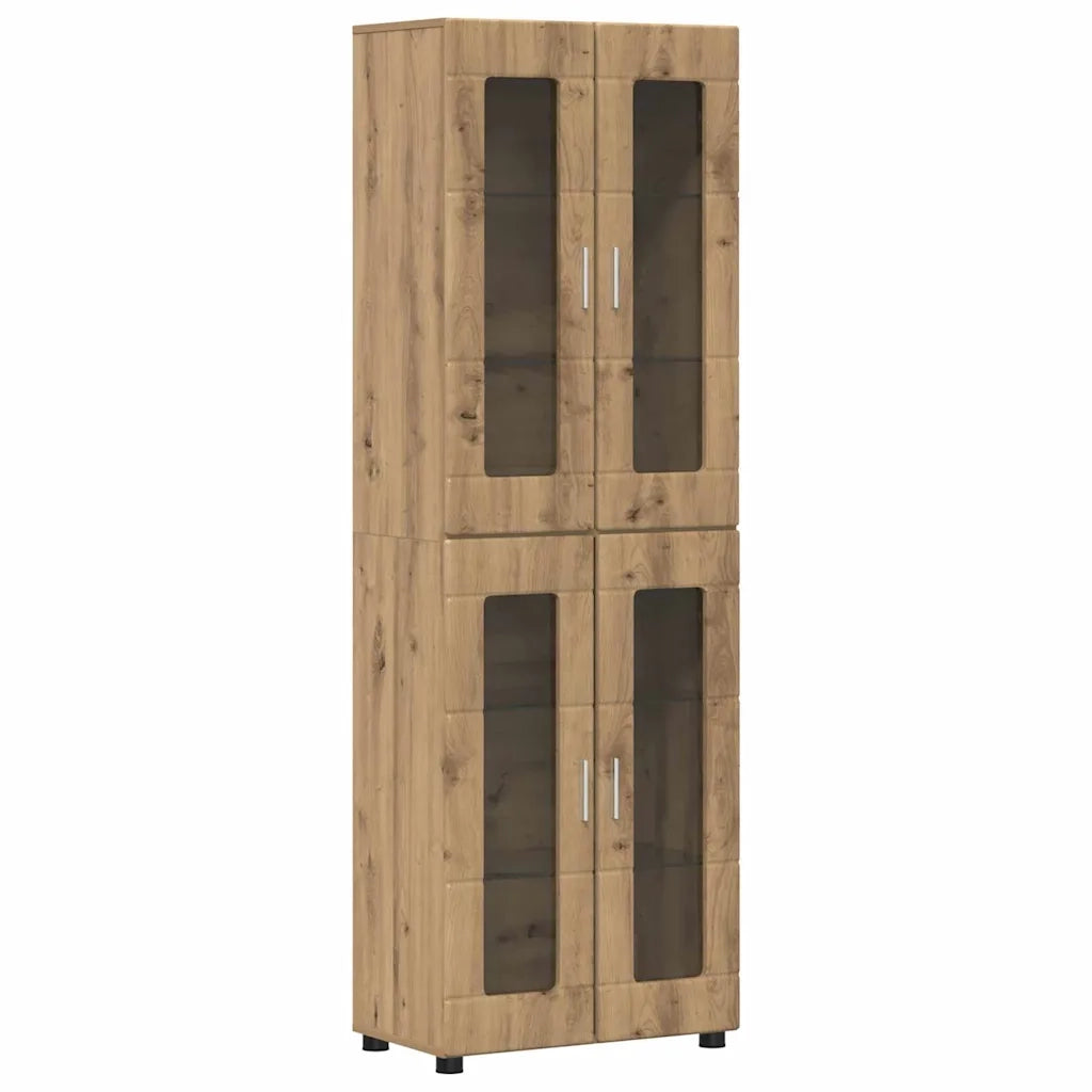 Set mobile TV FLORIN Rovere artigianale Legno multistrato