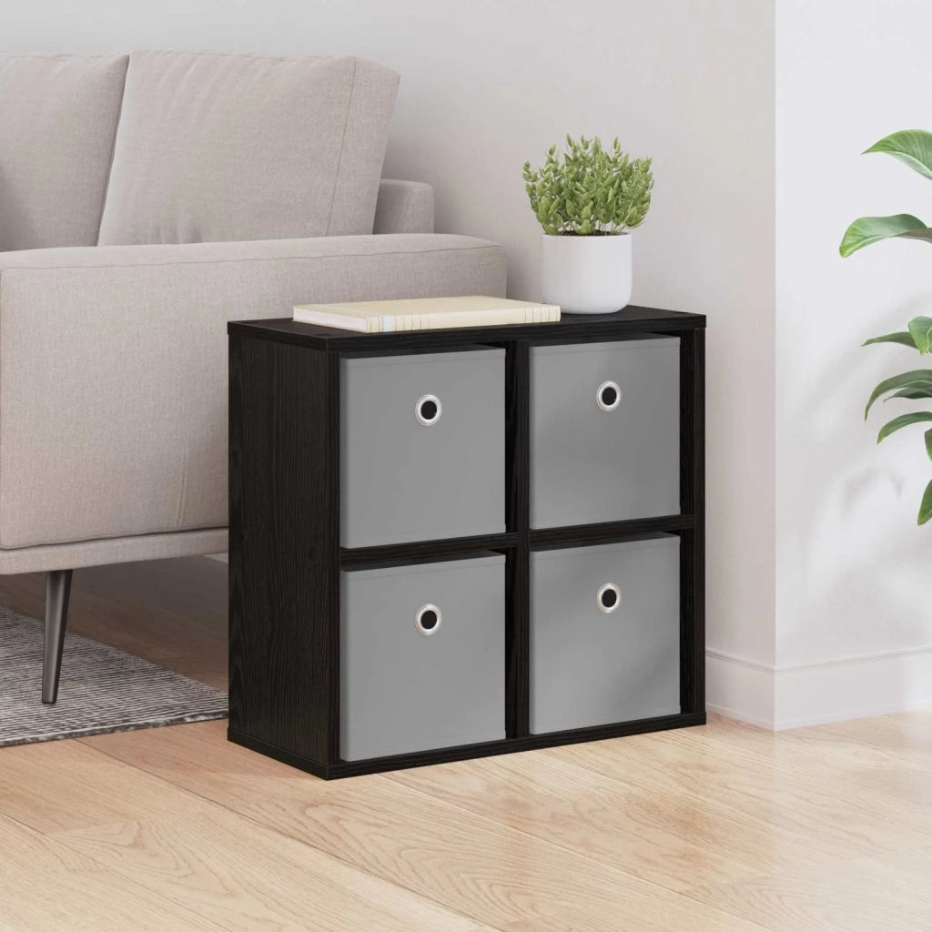 Credenza con cassetto Rovere Nero 49,5 x 22 x 47 cm 8000525