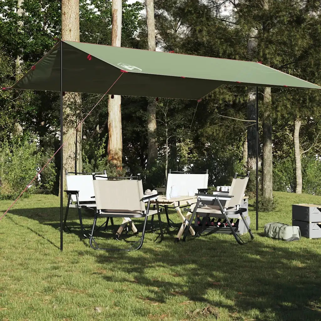 Telone da campeggio | Tenda da campo Verde 400x294 cm Impermeabile