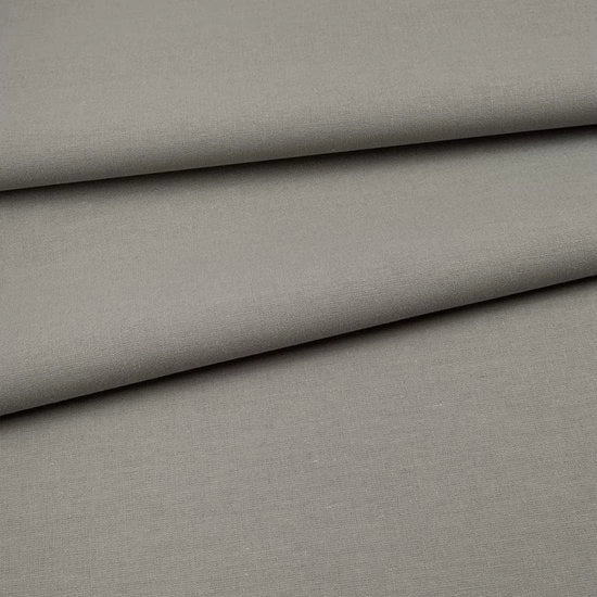 Stoffa 100% Premio in Cotone per Metro, Pieno, 160 cm | 220 g/mq - Leggero, Duraturo e Idrofilo | Tessuti per Sartoria e Decorazione | Tessuti per Metro - Tessuto | Grigio