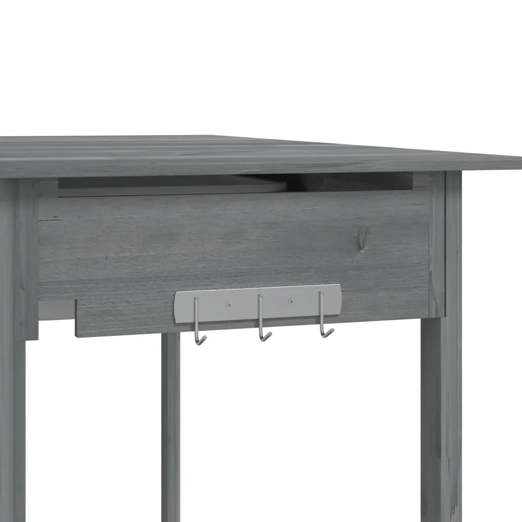 Tavolo Invaso con Lavello Grigio 147,5x44x139,5 Massello Abete CFW2202761