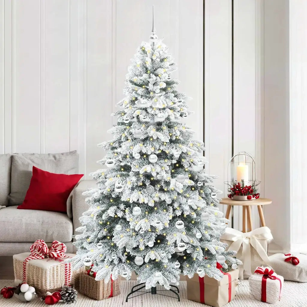 Albero di Natale artificiale con 300 LED Bianco 180 cm PE e PVC 3397619