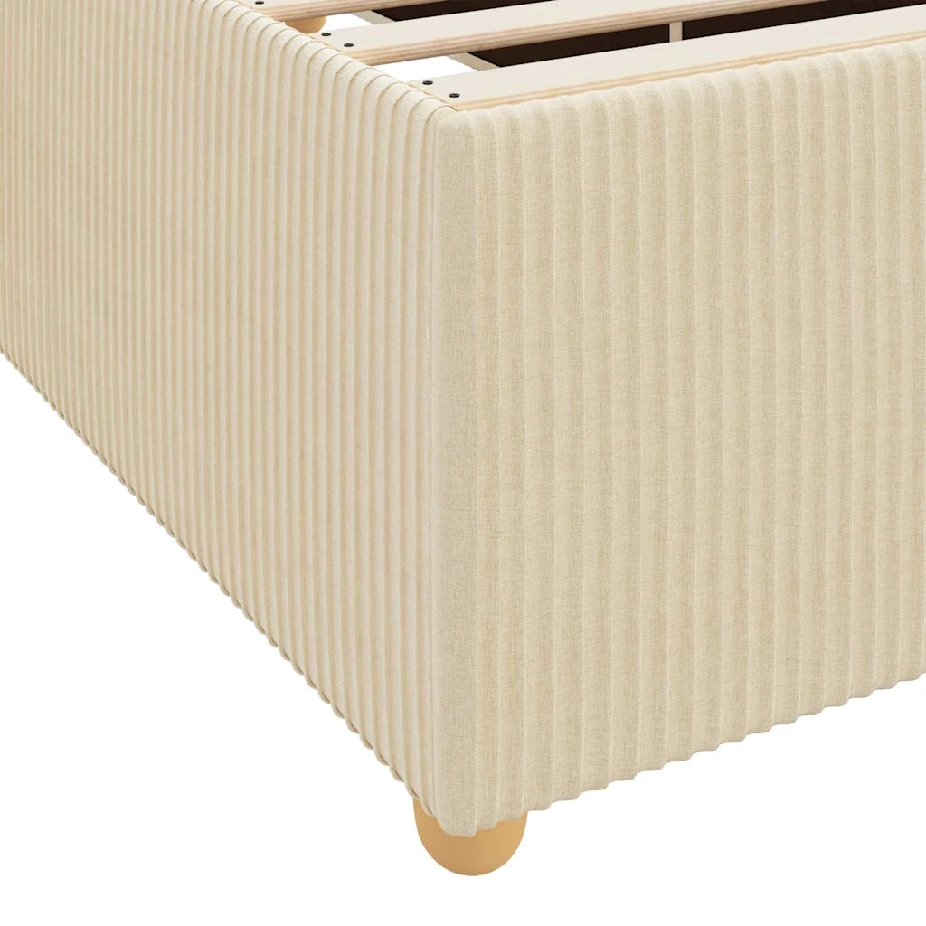 Struttura del letto con materasso Crema 80 x 200 cm Tessuto 3398319