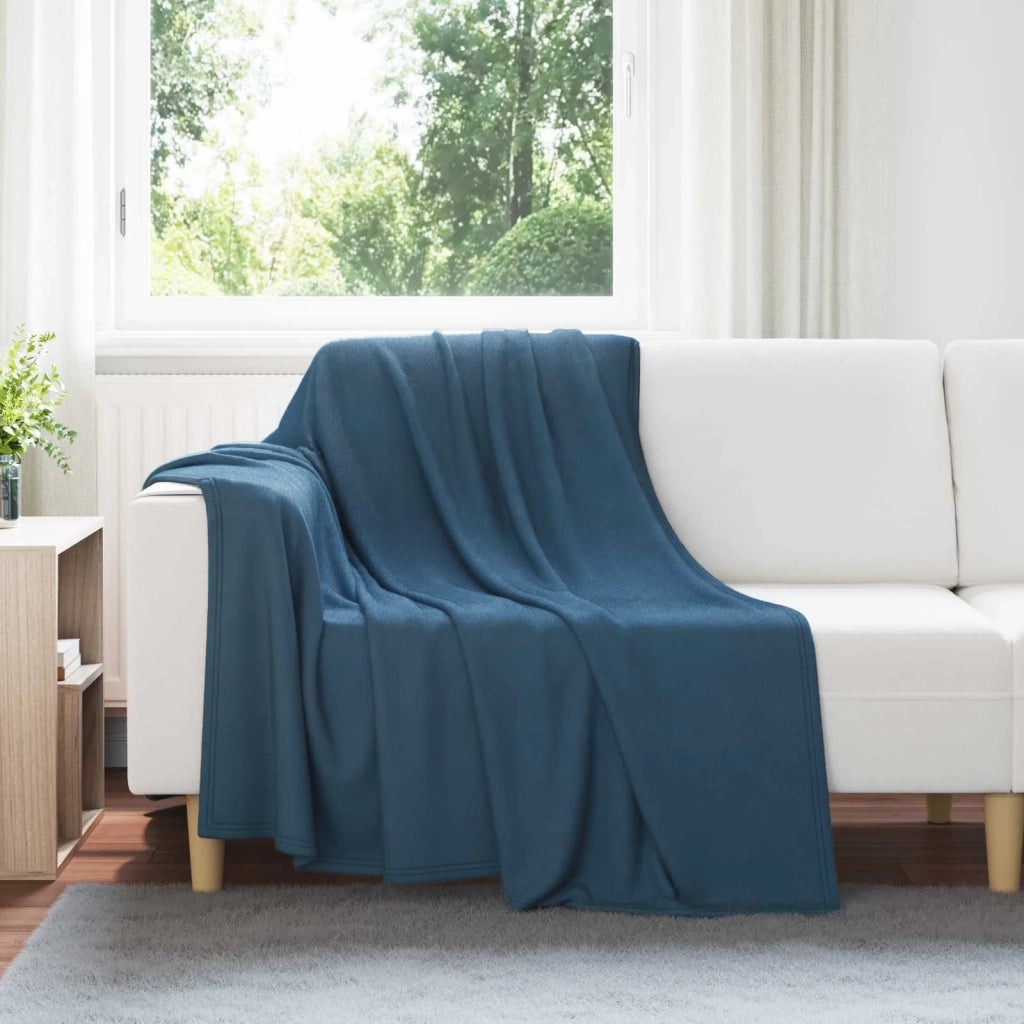 Coperte da Pile 6 pcs Blu navy 200 x 150 cm Panno 42017062