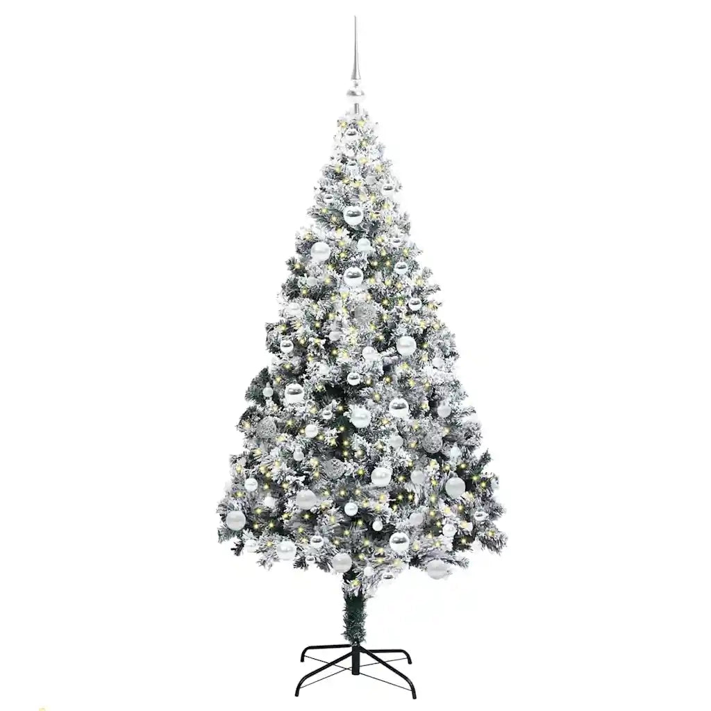 Albero di Natale artificiale con 300 LED Bianco 180 cm 3396967
