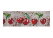 Tappeto Passatoia Cucina Antiscivolo Stampa Digitale Sprinty Disegno Cherry - 52x180 - Cherry