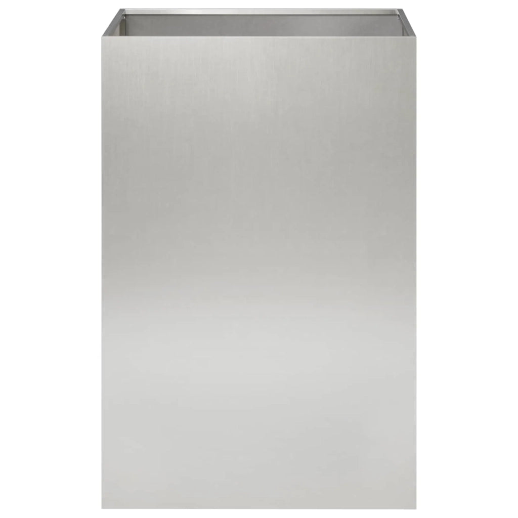 Vaso da giardino Argento 50 x 50 x 75 cm Acciaio Inox 8005394