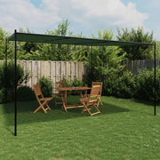 Gazebo 4 x 3,98 x 2,67 m Verde Poliestere e Acciaio 42030533