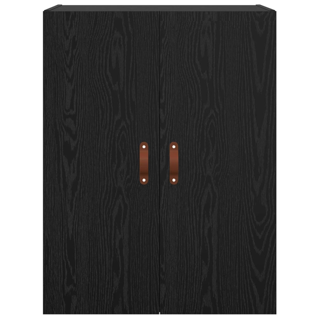 Mobiletto a muro 2 pcs Rovere Nero 69,5 x 34 x 90 cm 3394574