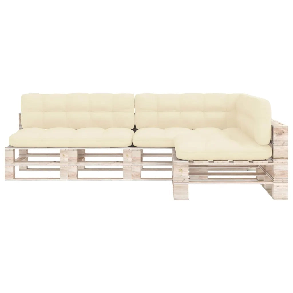 Cuscini per Divani su Pallet 7 pz Crema 314590