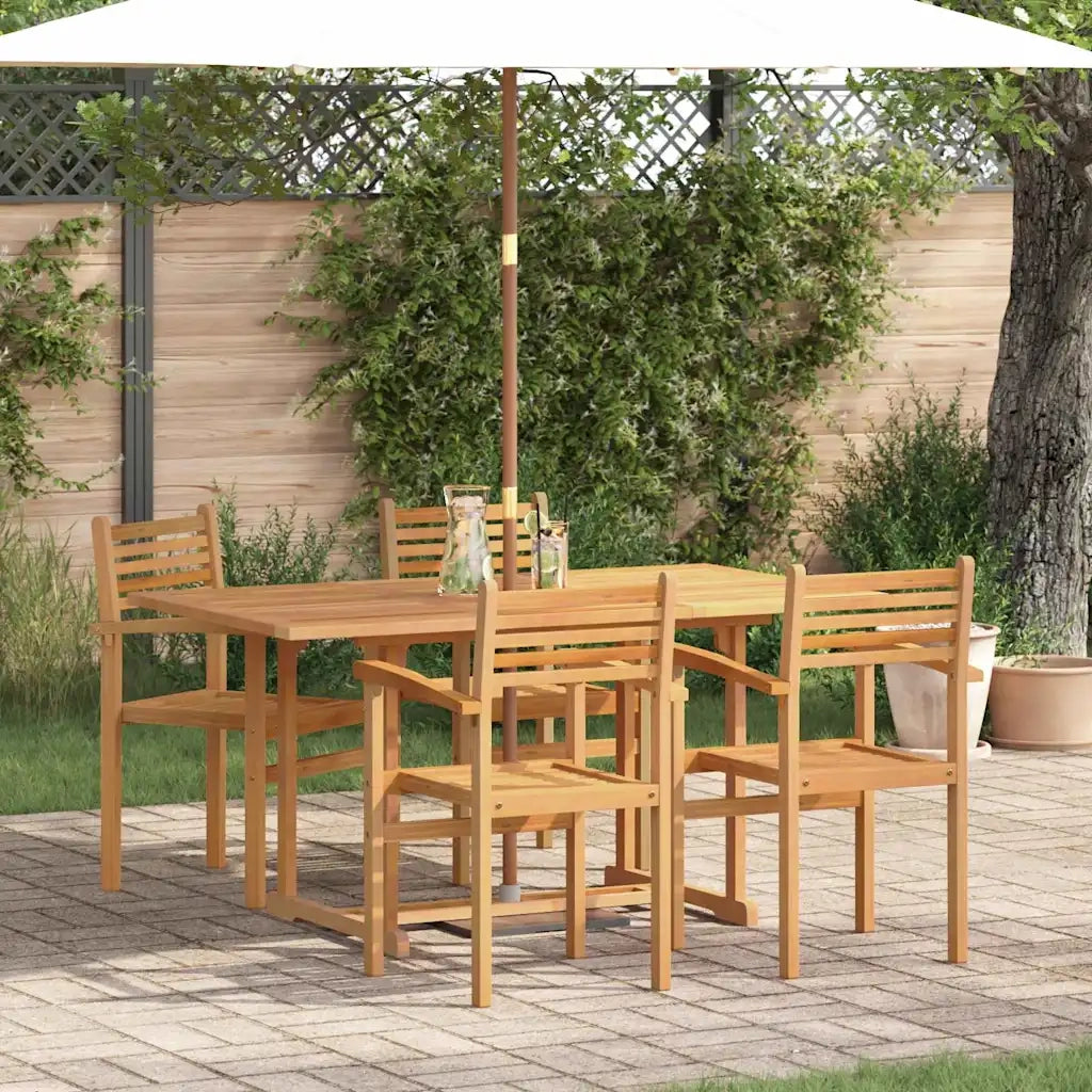 Set da Pranzo per Giardino 5 pcs Naturale 3375774
