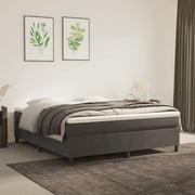 Struttura Letto a Rete a Molle Grigio Scuro 180x200 cm Velluto