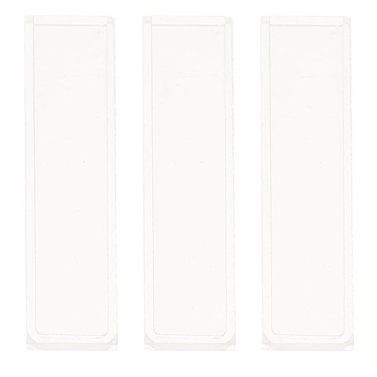 Cuvette in vetro ottico - 3 pezzi - 10 mm - Cuvetta per laboratorio - Alta trasparenza UV
