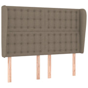 Testiera | Testata ad Orecchio Tortora 147 x 23 x 118/128 cm in Tessuto