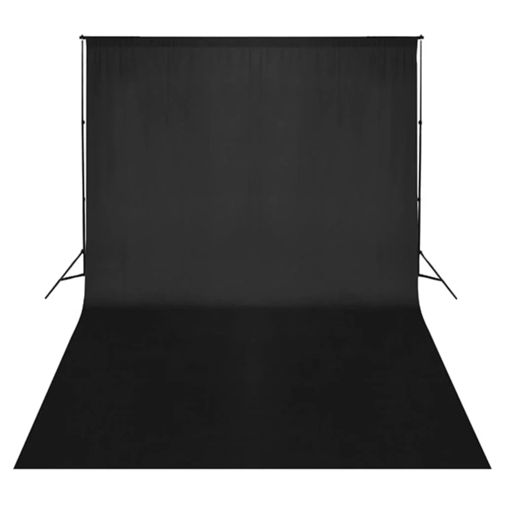 Kit per studio fotografico con illuminazione e fondale nero 02_0042426