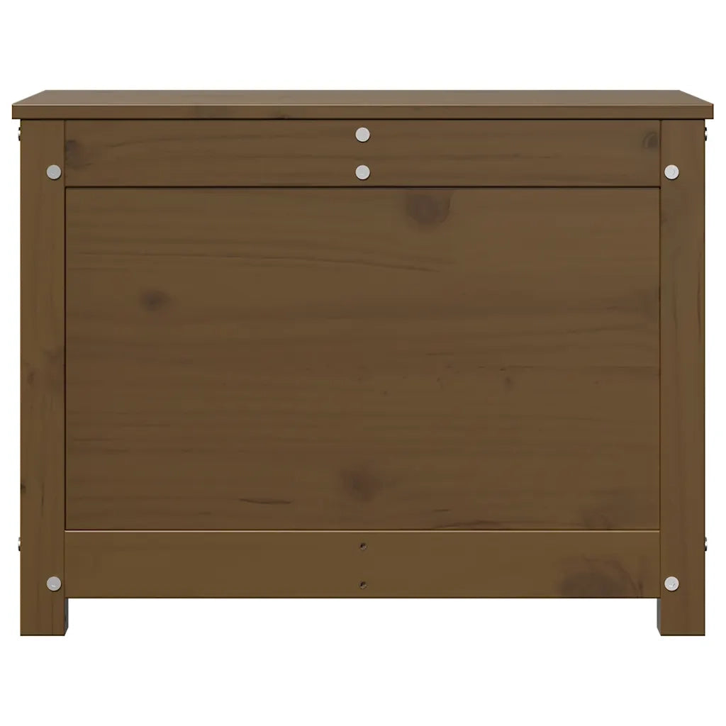 Contenitore Portaoggetti Miele 60x32x45,5cm Legno Massello Pino cod mxl 62565